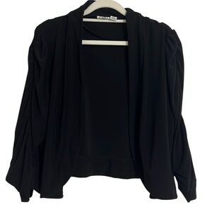 Cato Women’s 22/24W Bolero Open Jacket Cardigan (Black)